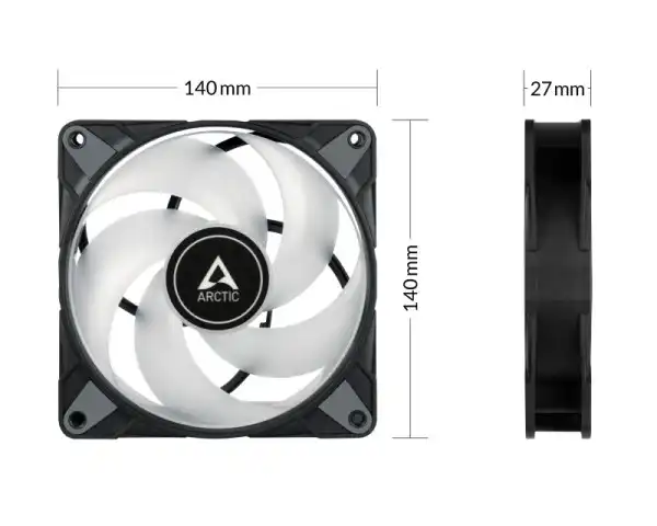 ARCTIC P14 PWM PST A-RGB 140mm ventilator crni (ACFAN00239A)