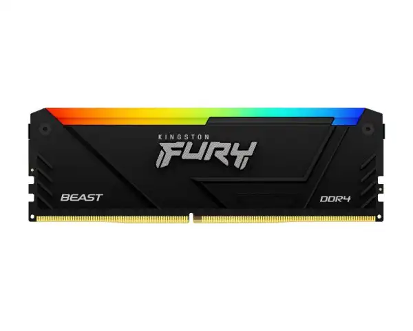KINGSTON DIMM DDR4 16GB 3600MTs KF436C18BB2A16 Fury Beast RGB Black XMP