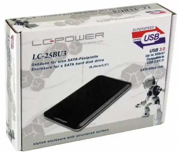 HDD Rack LC Power 2.5'' LC-25BU3 SATA Black USB3.0