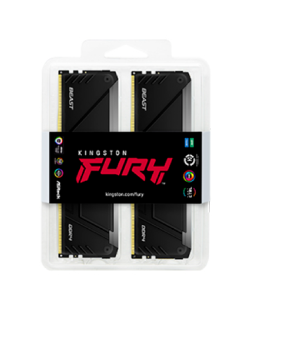 RAM DDR4 32GB (2x16GB) 3600MHz Kingston Fury Beast RGB KF436C18BB2AK232