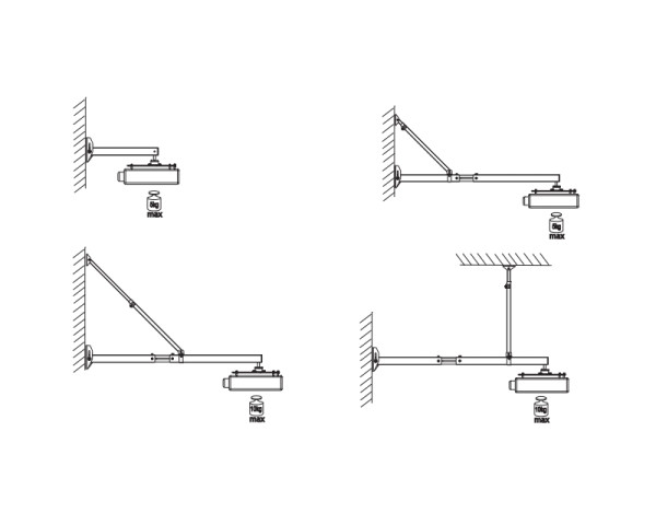 VEGA WMC 39-140 zidni nosač za Short Throw projektor