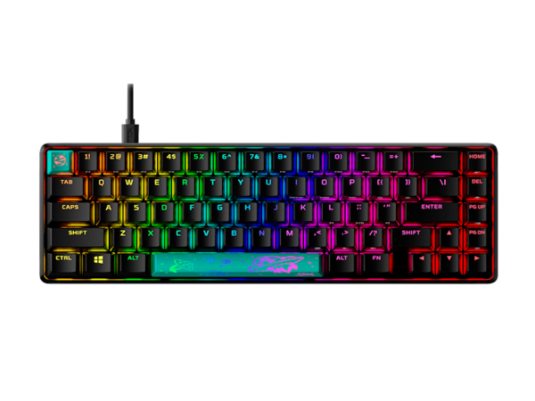 Tastatura HYPERX Alloy Origins 65% - Aqua Tactilecrna' ( '56R64AA#ABA' ) 