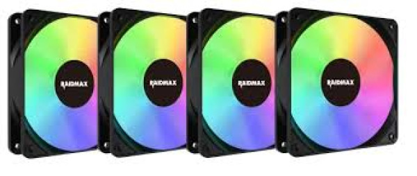 Ventilator 4x 120mm kit Raidmax Black Infinity ARGB , NV-X120FBDC4