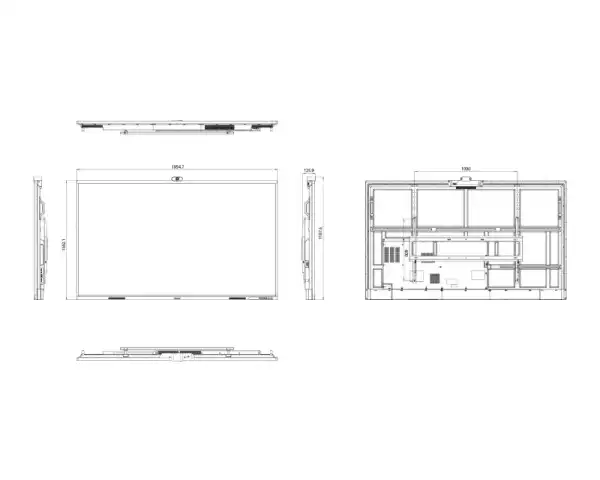 HISENSE 86 inča 86WM6FE 4K UHD LED 400 nita Interactive Display sa kamerom
