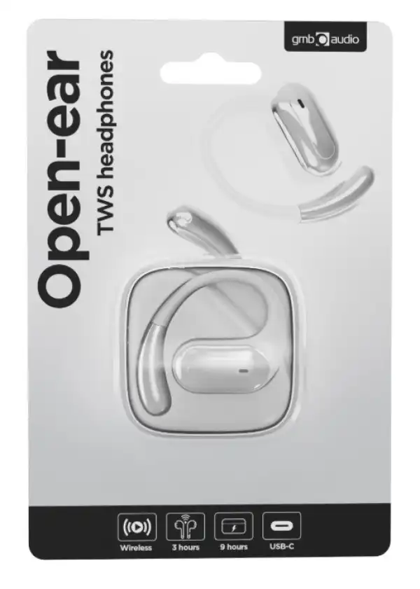 OWS-01-W Gembird bluetooth V5 open-ear slusalice, TWS, white