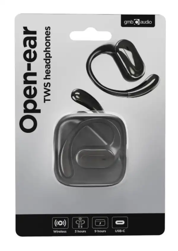 OWS-01-BK Gembird bluetooth V5 open-ear slusalice, TWS, black