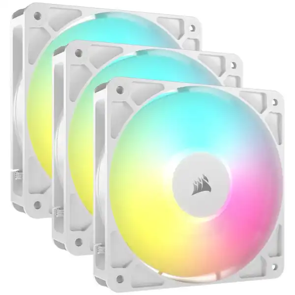 Ventilatori Corsair 3x RS120 ARGB 120mm PWM-Triple Pack - White, CO-9050185-WW