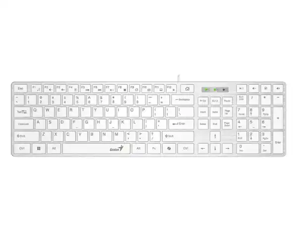 GENIUS SlimStar 126 USB YU bela tastatura