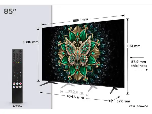 Televizor TCL 85C6KMiniLED-QLED85''4K UHD144HzGoogle TVcrna' ( '85C6K' ) 