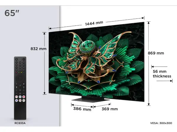 Televizor TCL 65C7KQLED MiniLED65''4K UHD144HzGoogle TVcrna' ( '65C7K' ) 