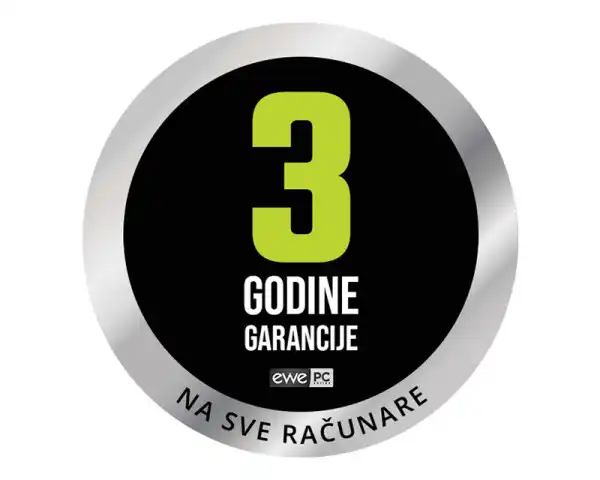 EWE PC AMD GAMING računar Ryzen 5 7500F 16GB 1TB AMD9060XT 8GB