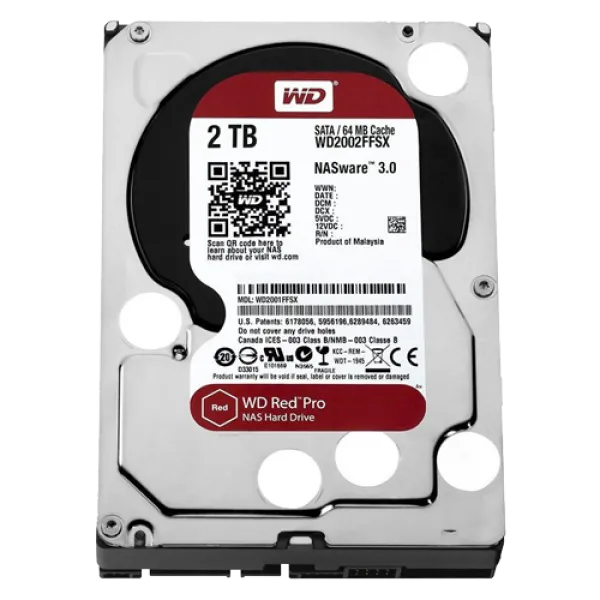 HDD WD 2TB WD2002FFSX 64MB 7200rpm Red Pro