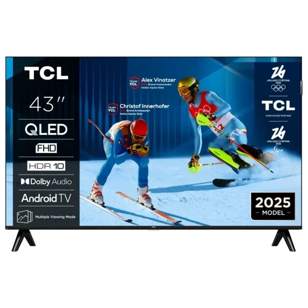 SMART QLED TV 43 TCL 43S5K  1920x1080Full HDDVB-T2CS2Android TV