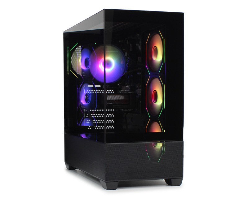IG-MAX Kućište  X218B-4F V2 ARGB Black Horizon glass