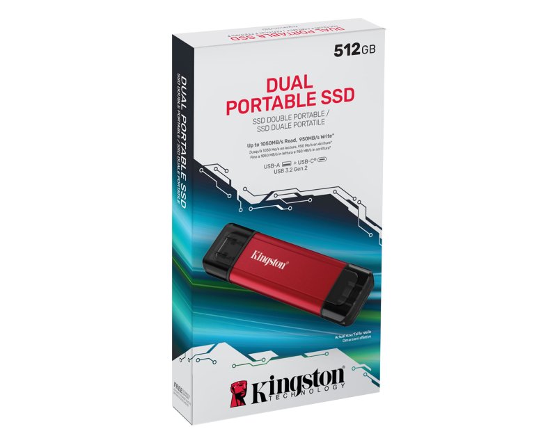 KINGSTON Dual Portable 512GB eksterni SSD SPSD512GB