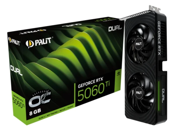 VGA Palit RTX5060 Ti DualOC 8GB NE7506TT19P1-GB2062D