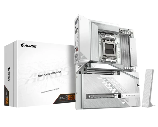 Maticna ploča AM5 Gigabyte B850 AORUS STEALTH ICE  DDR5 HDMIM.2