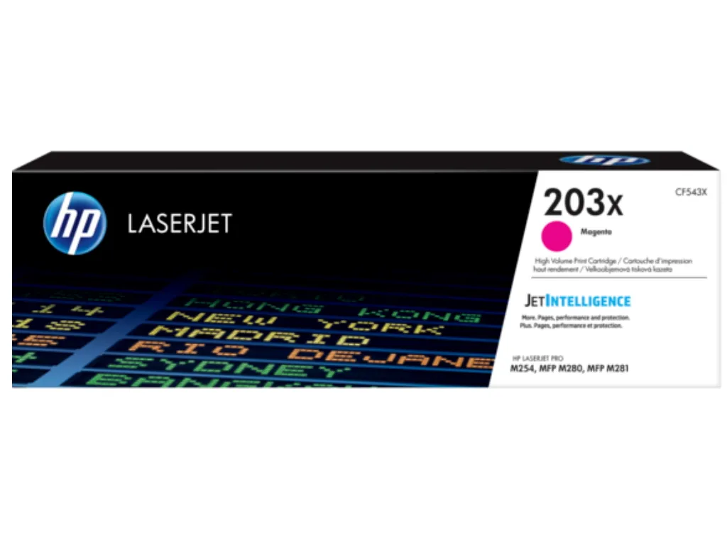 Toner HP 203Xcrvena' ( 'CF543X' ) 