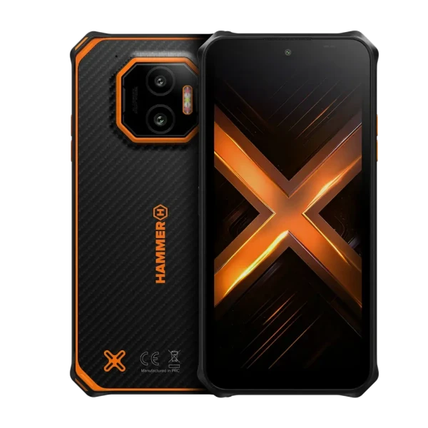 Mobilni telefon Hammer Energy X2 5G 8256GB Black IP68 & IP69K