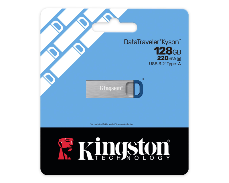 KINGSTON 128GB DataTraveler Kyson G2 USB 3.2 flash DTKNG2128GB sivi