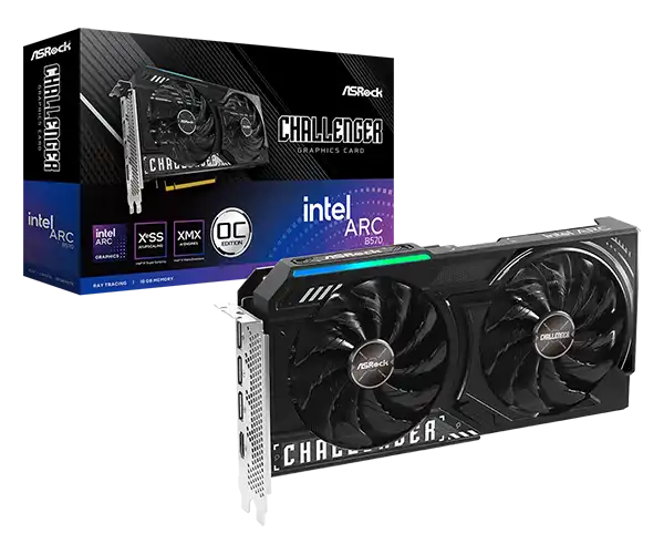 SVGA Asrock Intel Arc B570 Challenger 10GB OC, B570 CL 10GO